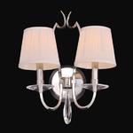 NEWPORT 31202/A , Бра, Nickel Crystal clear Shade beige L35*H45*SP21 cm E14 2*60W(М0042276)