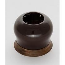 Розетка с заземляющим контактом шоколадная ночь керамика BIRONI B2-101-020/18